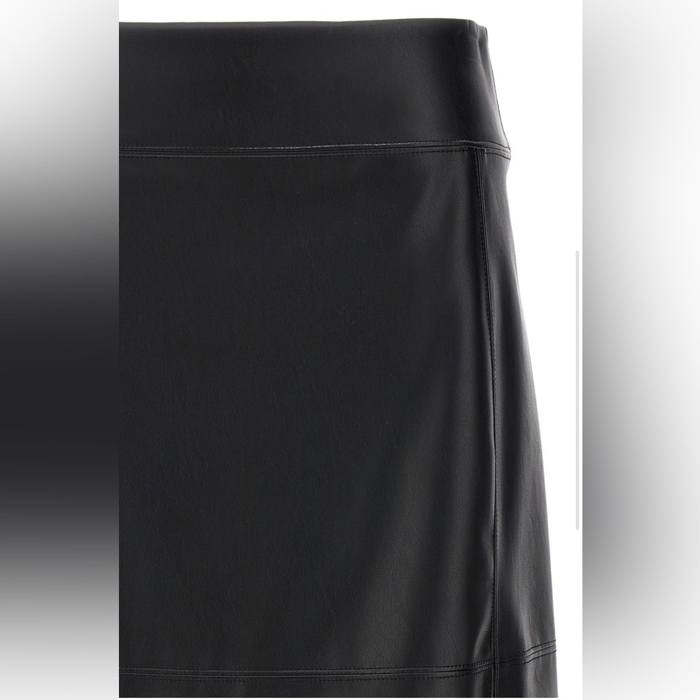 NWT NEW SEASON ‘S MAX MARA ‘RIMINI’ FAUX LEATHER SKIRT BLACK FALL/WINTER/SPRING - Picture 7 of 16
